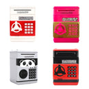Password Safe Deposit Box Children Automatic Savings ATM Machine Toy, Colour: Rose Red