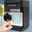 Password Safe Deposit Box Children Automatic Savings ATM Machine Toy, Colour: Rose Red