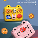 Small Camera Case Box Shoulder Messenger Satchel Bag for Children Cartoon Camera(Pink )