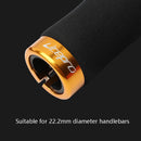 Litepro Single Locking Sponge Set Bicycle Mountain Bike Set, Colour: Black Handle Cover+Black Ring
