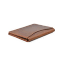 Cowhide Card Holder Simple Bank Card Storage Folder Membership Card Holder Wallet(Crazy Horse Skin Brown)