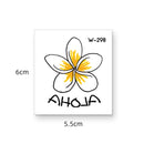 3 Sets Beach Fruit Flower Arm Tattoo Sticker Kids Cartoon Face Sticker(20 PCS / Set)