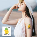3 Sets Beach Fruit Flower Arm Tattoo Sticker Kids Cartoon Face Sticker(20 PCS / Set)