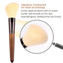 ZOREYA 15 In 1 Black Walnut Makeup Brush Set Full Set of Beauty Tools Nylon Hair Powder Brush Makeup Brush(ZP15)