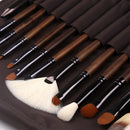 ZOREYA 15 In 1 Black Walnut Makeup Brush Set Full Set of Beauty Tools Nylon Hair Powder Brush Makeup Brush(ZP15)