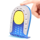 2 Pairs Half-Size Inner Heightening Pads Soft And Comfortable Invisible Shock Absorption Increased Insoles, Size: 1.5cm(Blue)