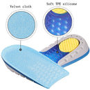 2 Pairs Half-Size Inner Heightening Pads Soft And Comfortable Invisible Shock Absorption Increased Insoles, Size: 1.5cm(Blue)