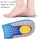 2 Pairs Half-Size Inner Heightening Pads Soft And Comfortable Invisible Shock Absorption Increased Insoles, Size: 1.5cm(Blue)