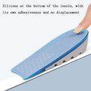 2 Pairs Half-Size Inner Heightening Pads Soft And Comfortable Invisible Shock Absorption Increased Insoles, Size: 2.5cm(Blue)