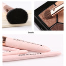 ZOREYA 7-In-1 Makeup Brush Set Brush Blush Brush Foundation Brush With Makeup Brush Bag(New Pink)