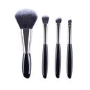 4 In 1 Black Pebbles Makeup Brush Set Eyeshadow Brush Foundation Brush Portable Makeup Brush,Style: Bare Brush