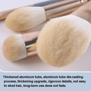 10 in 1 Haze Blue Makeup Brush Set Eyeshadow Brush Practical Commuter Makeup Brush,Style: Bare Brush