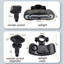 SF31 Bicycle Rail Light Brake Steering Sensor Anti-Theft Alarm Wireless Remote Control Warning Bell(Black)