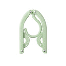 10 PCS Portable Travel Folding Hanger Multi-Function Plastic Drying Rack(Green)
