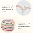 10 PCS Portable Travel Folding Hanger Multi-Function Plastic Drying Rack(Pink)