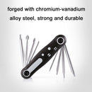 8 In 1 Bicycle Repair Portable Folding Allen Wrench(Phillips Slotted)
