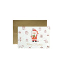 10 Sets Christmas Three-Dimensional Sticker Greeting Card Bronzing Message Blessing Greeting Card(4)