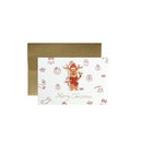 10 Sets Christmas Three-Dimensional Sticker Greeting Card Bronzing Message Blessing Greeting Card(5)