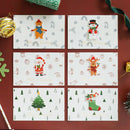 10 Sets Christmas Three-Dimensional Sticker Greeting Card Bronzing Message Blessing Greeting Card(5)