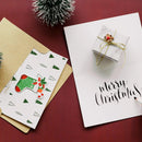 10 Sets Christmas Three-Dimensional Sticker Greeting Card Bronzing Message Blessing Greeting Card(5)