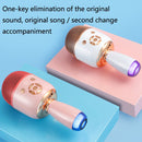K58 Home Bluetooth Wireless Microphone With Lamp Mobile Phone K Song Children Microphone Audio(White)