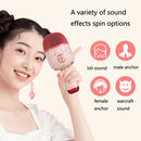K58 Home Bluetooth Wireless Microphone With Lamp Mobile Phone K Song Children Microphone Audio(pink)