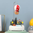 Christmas Resin Glowing Music Rotating Desktop Ornaments(Hot Air Balloon)