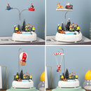 Christmas Resin Glowing Music Rotating Desktop Ornaments(Hot Air Balloon)