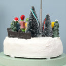 Christmas Resin Glowing Music Rotating Desktop Ornaments(Hot Air Balloon)
