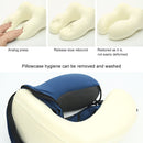 Magnetic Memory Foam U-shaped Pillow Suitable for Travel Solid Pillows(Blue)