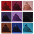 2 PCS 69x39cm Photo Props Hard Cardboard Folding Fan Photography Background Folded Paper(01 Red Wine)