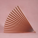 2 PCS 69x39cm Photo Props Hard Cardboard Folding Fan Photography Background Folded Paper(03 Peach Pink)