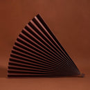 2 PCS 69x39cm Photo Props Hard Cardboard Folding Fan Photography Background Folded Paper(07 Chocolate)