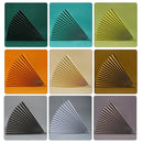 2 PCS 69x39cm Photo Props Hard Cardboard Folding Fan Photography Background Folded Paper(16 Silver Gray )