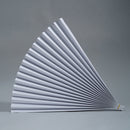 2 PCS 69x39cm Photo Props Hard Cardboard Folding Fan Photography Background Folded Paper(17 Ice White)