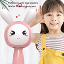 K57 Wireless Children Singing Microphone Sound Baby Puzzle Early Education Toy Story Machine(Pink)