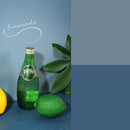 2 PCS Double-Sided Photo Background Paper Thickening Morandi Series Shoot Props(Blue Series (Light+Dark))