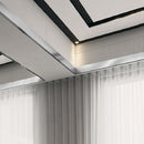 2 PCS Home Decoration Self-Adhesive Ceiling Beauty Sideline Tile Beauty Seam Sticker, Specification: 1cmx50m(Brushed Black)
