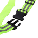 3 PCS Outdoor Adjustable Night Running And Cycling Reflective Waistband, Specification: 5cm Width(Green)