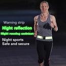 3 PCS Outdoor Adjustable Night Running And Cycling Reflective Waistband, Specification: 5cm Width(Blue)