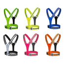 LED Reflective Vest High Stretch Outdoor Reflective Vest Traffic Safety Reflective Clothing(Black)