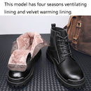AS9268 Autumn And Winter High-Top Man Martin Boots Leather Warm Men Shoes, Size: 46(Brown-Cotton Lining)