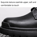AS9268 Autumn And Winter High-Top Man Martin Boots Leather Warm Men Shoes, Size: 46(Brown-Cotton Lining)