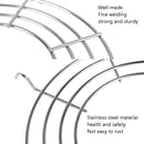 3 PCS Semi-Circular Stainless Steel Drain Rack Kitchen Steamed Vegetables Rack, Size: Small 24cm