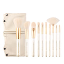 ZOREYA ZS107 10 In 1 Makeup Brush Set Full Set Of Makeup Tool Brush(White)