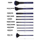 ZOREYA ZS107 10 In 1 Makeup Brush Set Full Set Of Makeup Tool Brush(White)