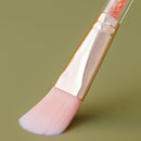ZOREYA 10 In One Pink Crystal Transparent Handle Makeup Brush Set Makeup Tools,Style: With Brush Bag
