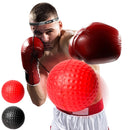 COLORFIT J2007 Adult Head-Mounted Boxing Speed Ball Sanda Training Fitness Reaction Ball, Specification: Upgrade Silicone Belt(Black Ball + Red Ball)