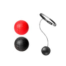 COLORFIT J2007 Adult Head-Mounted Boxing Speed Ball Sanda Training Fitness Reaction Ball, Specification: Upgrade Silicone Belt(Black Ball + Red Ball)