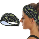 2 PCS Running Fitness Exercise Sweat-Absorbent Elastic Headband Sports Sweatband, Size: Free Size(Technology Yellow)